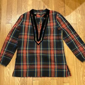 Festive Plaid tunic